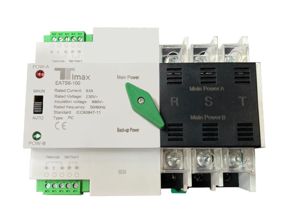 Interruptor de transferencia automatica 3x63amp